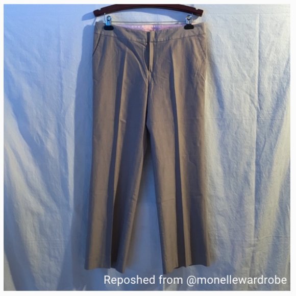 Mexx Two fine herringbone pants. Grey with pink lining. Size 10 - Picture 1 of 10